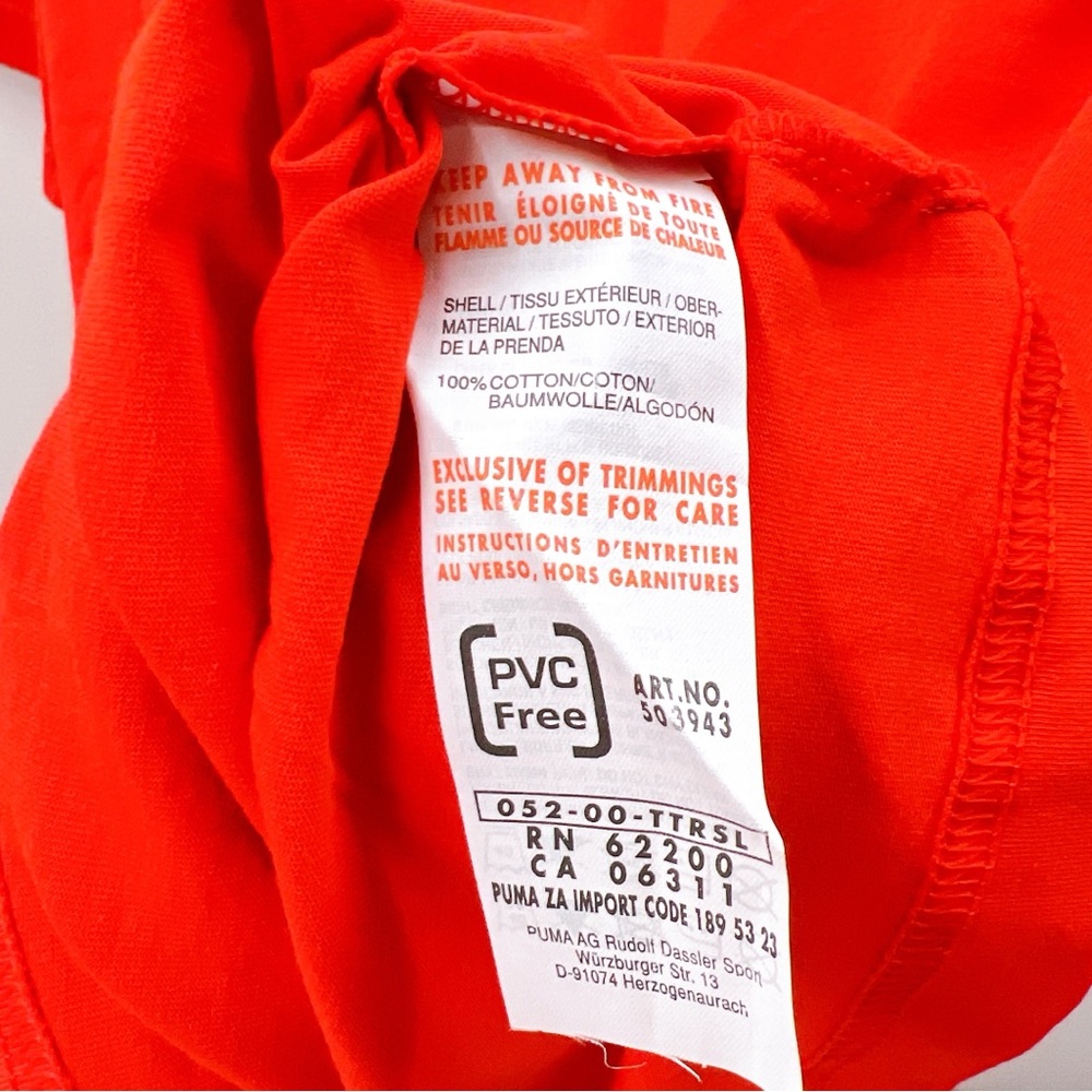 Puma Volvo Ocean Race Original Mens XL Red Crews Crew Neck Short‎ Sleeve T-Shirt - Picture 8 of 9
